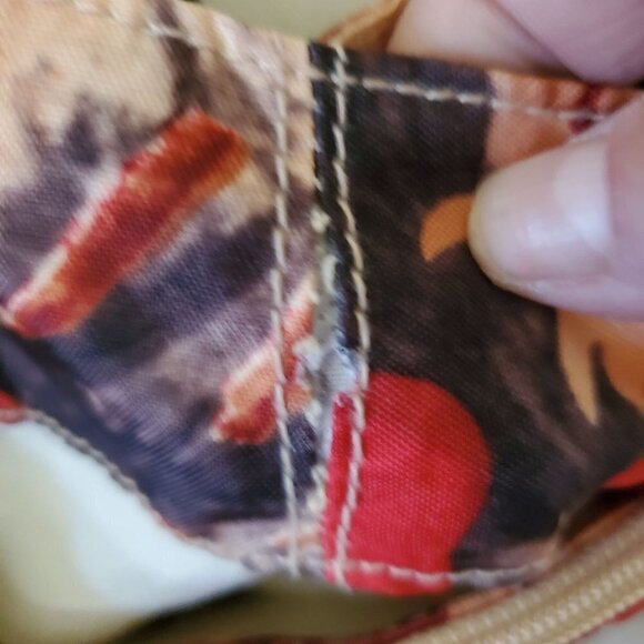 Speeda Floral Automotive Batik Multi Fabric Shoulder Bag - Picture 4 of 9